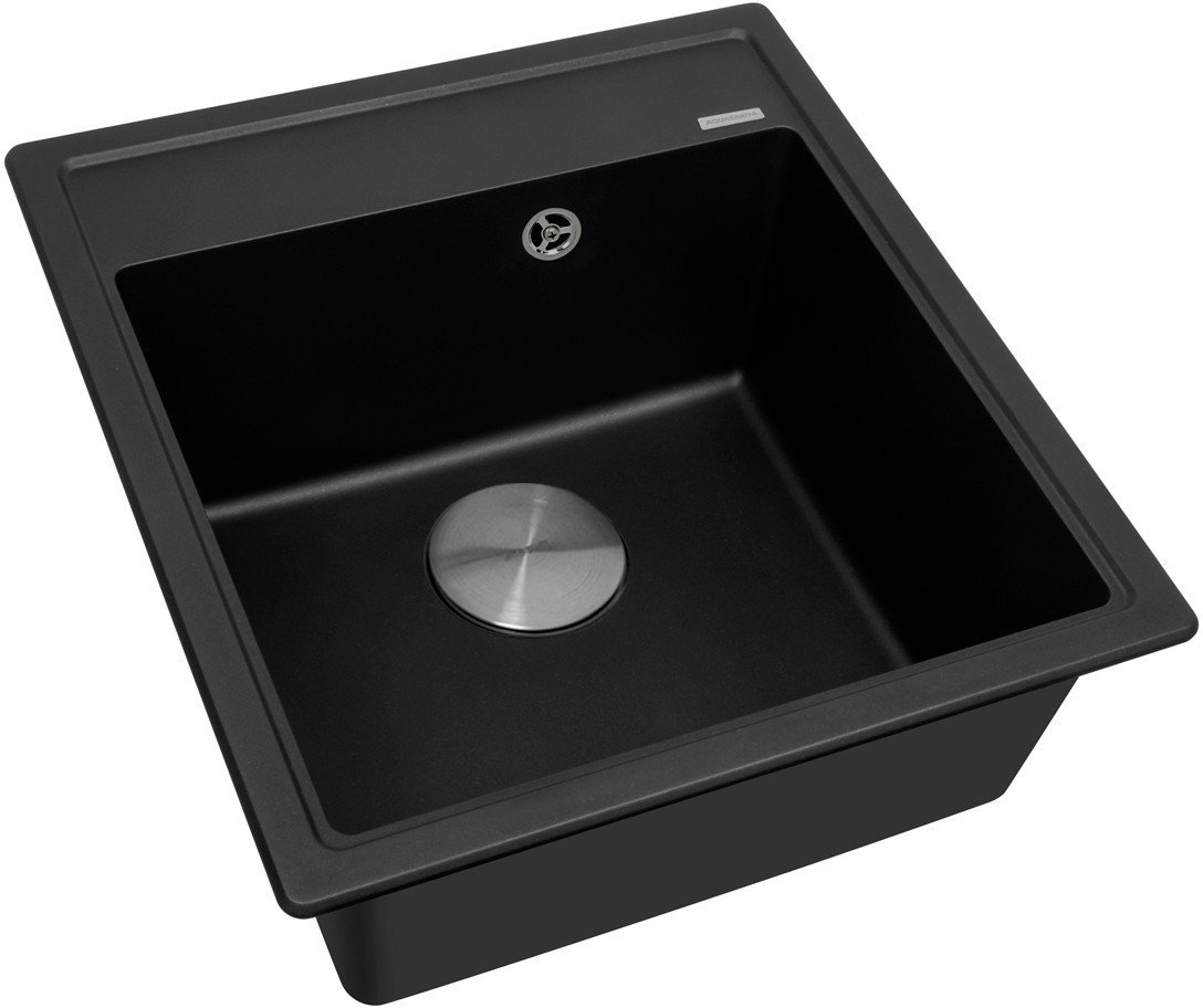 Кухонная мойка ZorG Rock 46 Premium black metallic