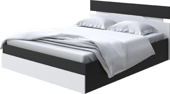 Кровать PROxSON Milton с ПМ 140x190 (черный/белый)