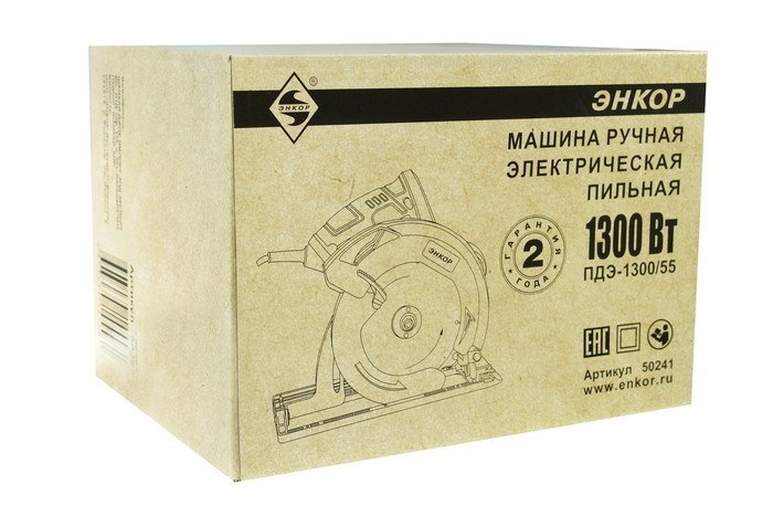 Дисковая пила Энкор ПДЭ-1300/55
