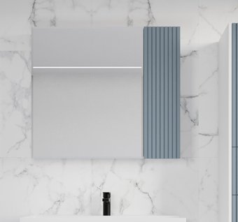 Symbolite Шкаф с зеркалом для ванной Стокгольм 70 (графит софт)