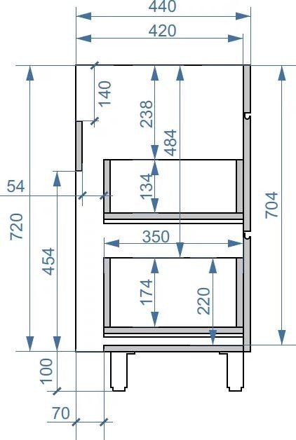 Vela Тумба под умывальник Vela Бриз 80Н под Milen TU27055