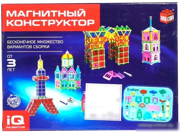 Магнитный конструктор Unicon Сказочный замок 1387371
