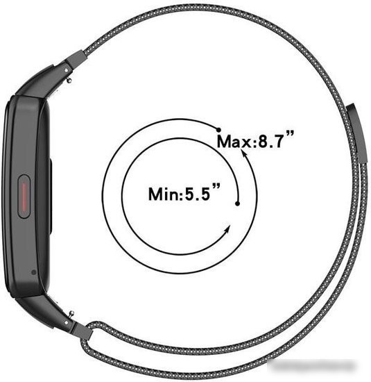 Браслет Rumi Milanese loop металлический для Huawei Band 6 / Honor Band 6 (хамелеон)