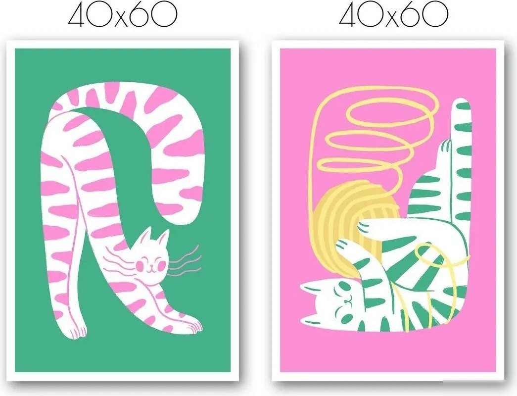 Постер Citydecor Котик 10 40x60 см