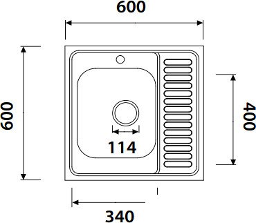 Кухонная мойка Kaiser KSS-6060L