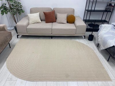Ковер для жилой комнаты Radjab Carpet Сканди Сизаль Прямоугольник 10980A 13052RK (3x4, Beige/Beige)