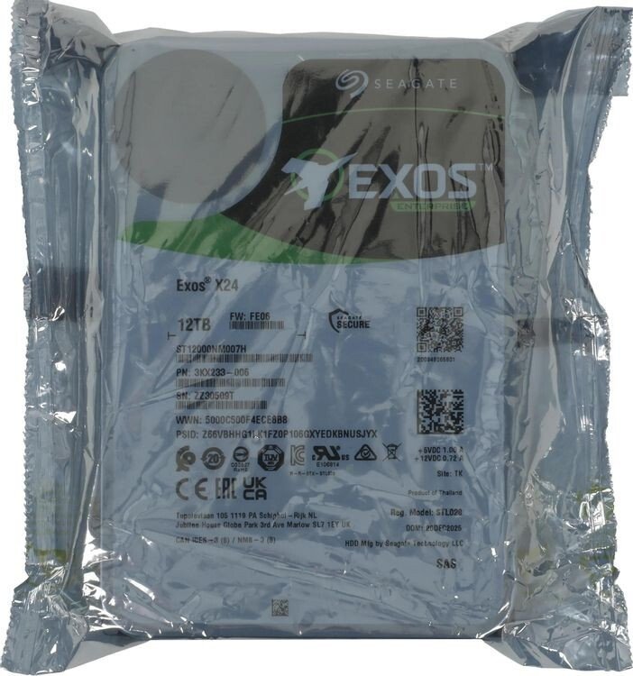 Жесткий диск Seagate Exos X24 12TB ST12000NM007H