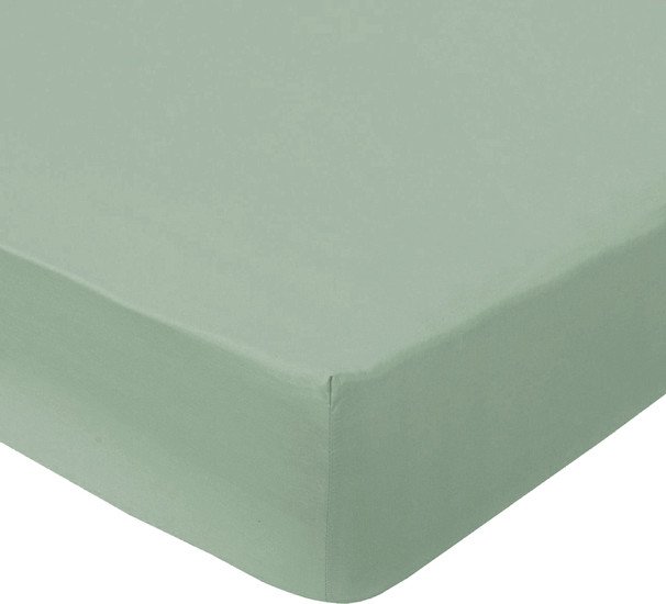 Постельное белье Миланика Фисташка на резинке 140x200 (поплин г/к)