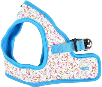Шлейка-жилетка Puppia Wildflower PAUA-HB1826-SB-L (голубой)
