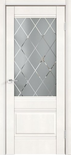 Межкомнатная дверь Velldoris Alto 2V 80x200 (белый эмалит, ромб)