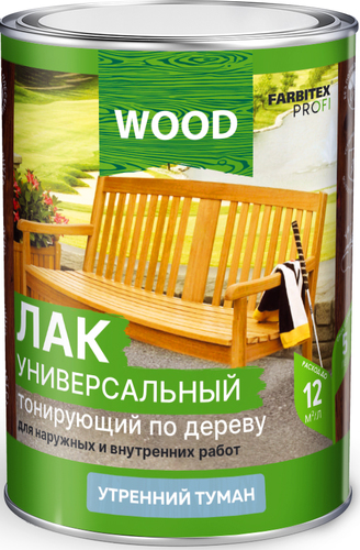 Лак Farbitex Profi Wood Тонирующий по дереву 0.9 л (белый)