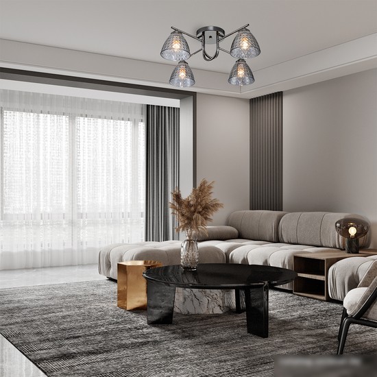 Люстра средней высоты Escada 659/4PL Black