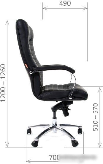 Кресло CHAIRMAN 480 (коричневый)