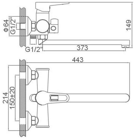 Смеситель Loffrey LF82212W (белый)
