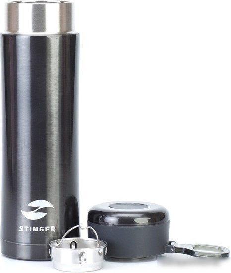 Термокружка Stinger HW-420-32-447 0.42л (черный металлик)