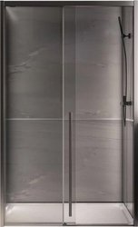 Душевая дверь Veconi 120x200 PTD30-GR-120-01-C4 (стекло прозрачное/брашированный графит)