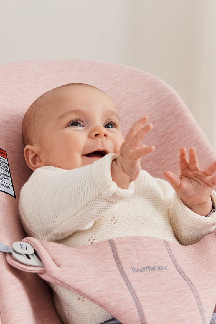 Шезлонг BabyBjorn Bliss 3D Jersey 0061.77 (light pink)