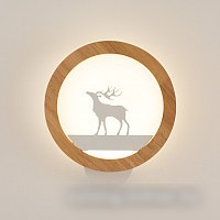 Бра Home Light Астерия C053-5 (дерево/белый)