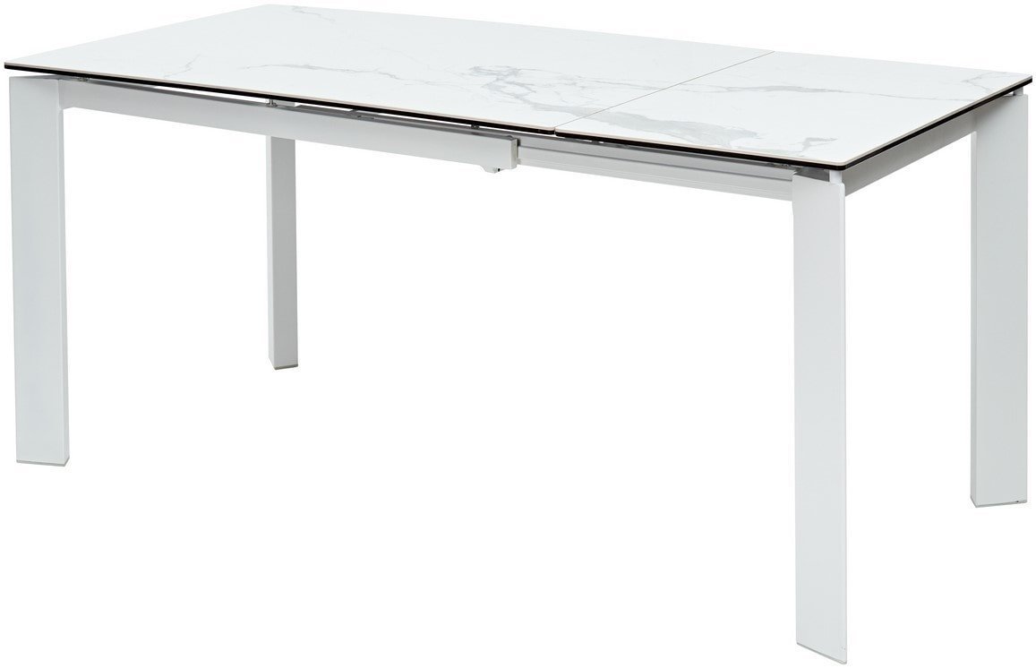 Кухонный стол M-City Corner 120 High Gloss DECDF5052THGSTATWHT (Statuario керамика/белый)