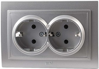 Розетка Elbi Zena 500-011020-907 (серебристый)
