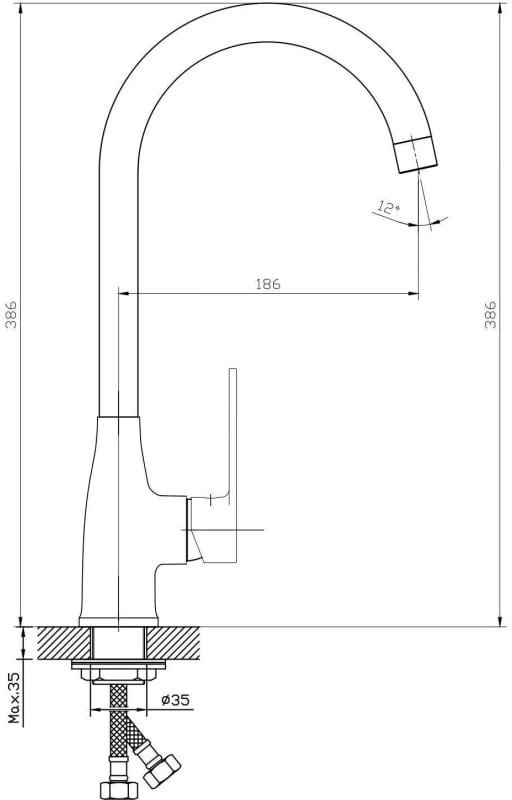 Смеситель Esko Belgrade BD 519