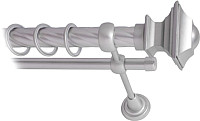 Карниз для штор Lm Decor Верди 030 2р витой 25/16мм (сатин, 3.6м)