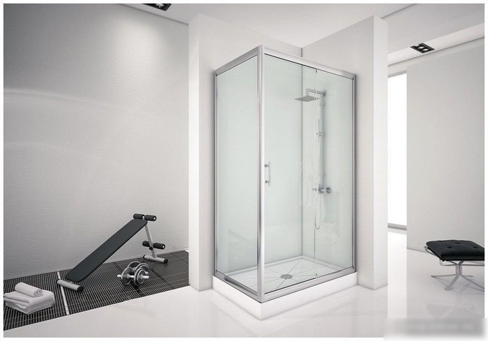 Душевой уголок Aquanet Alfa 160x90 NAA1131 (хром/прозрачное стекло)
