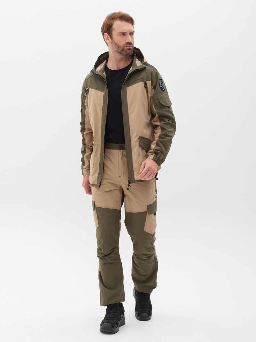 Костюм Huntsman Горка-Люкс Хаки/Песок Nylon Cotton Рип-Стоп (р.44-46/182-188)