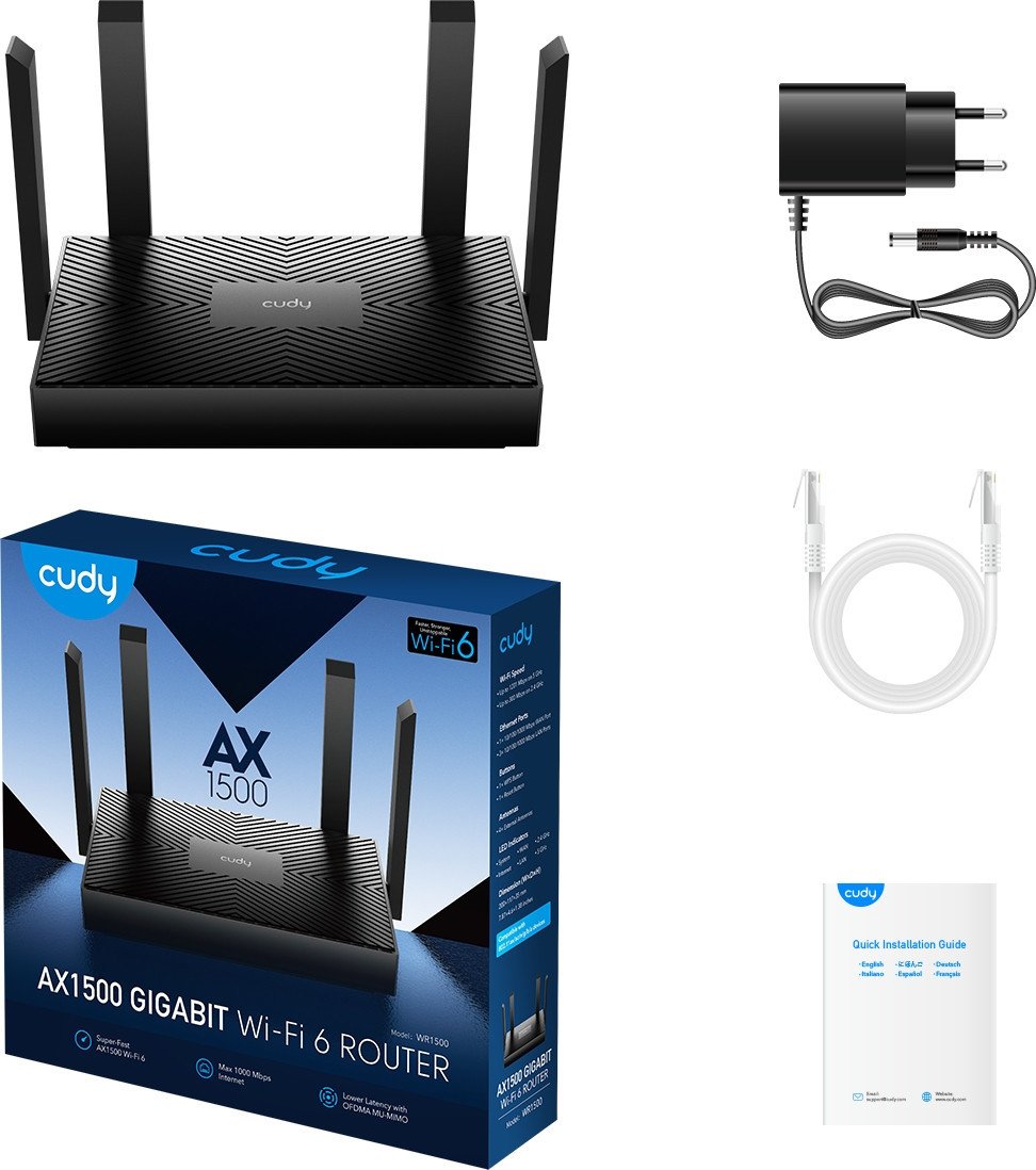 Wi-Fi роутер Cudy WR1500 1.0