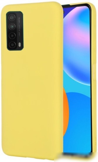 Чехол для телефона Case Cheap Liquid для Huawei P Smart 2021 (желтый)