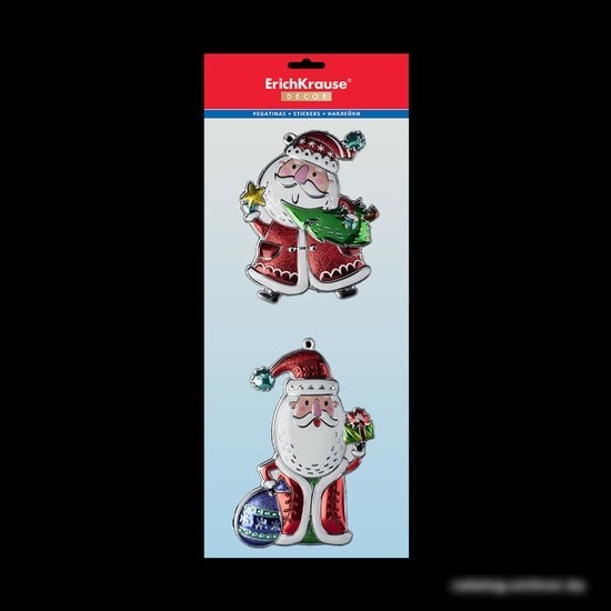 Елочная игрушка Erich Krause Decor 2 украшения Дед Мороз 49592