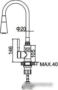Смеситель Ledeme L4199 (хром)