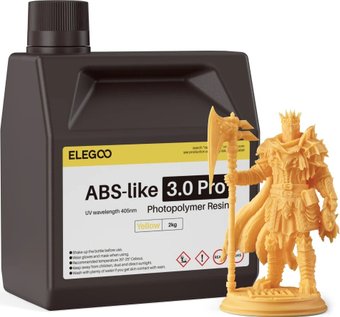 Фотополимер Elegoo ABSlike V3.0 Pro 2кг (желтый)