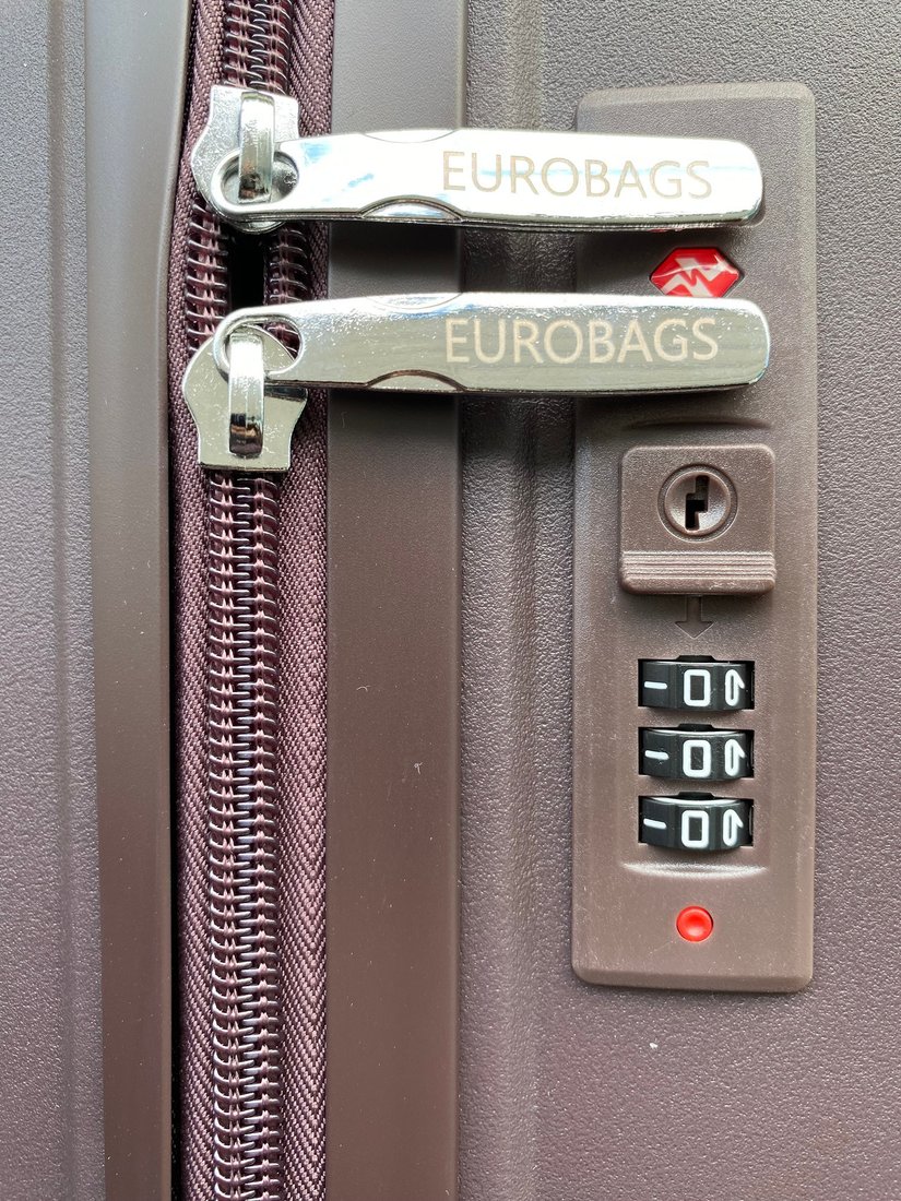 Чемодан-спиннер Eurobags PP-N98 (М, коричневый)