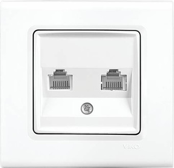 Розетка компьютерная Viko 91401079 (белый)