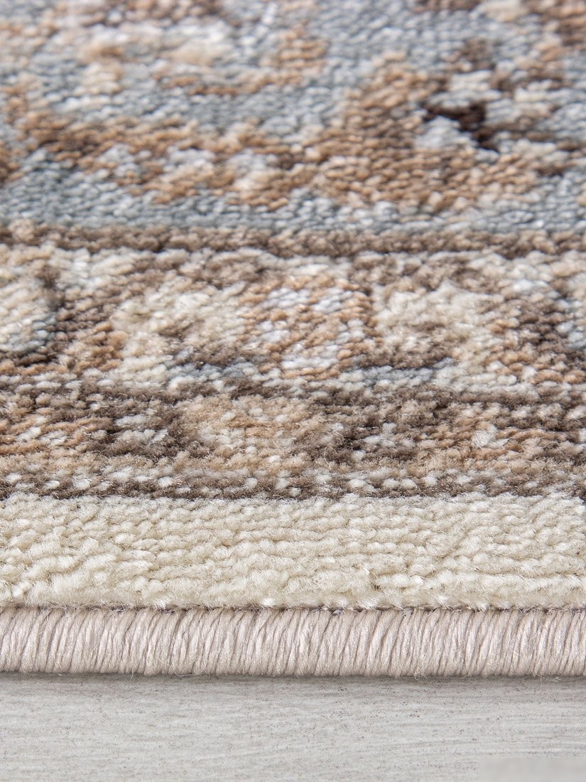 Ковер для жилой комнаты Merinos Valencia Deluxe F014-STAN-CREAM-L.BLUE (3x4)