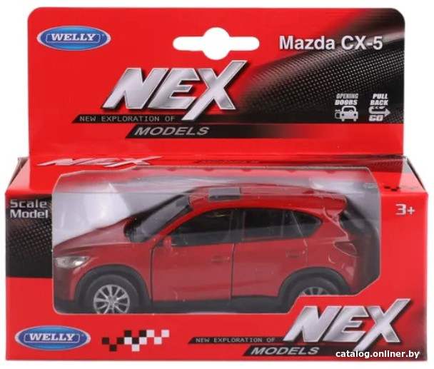 Легковой автомобиль Welly Mazda CX-5 43729W (красный)