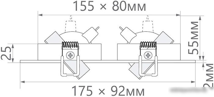 Точечный светильник Feron MR16 G5.3 DL2802 32642