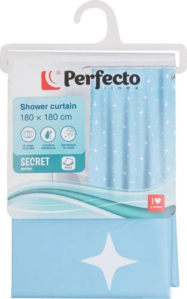 Шторка-занавеска для ванны Perfecto Linea Secret 36-118102 (звездное небо)