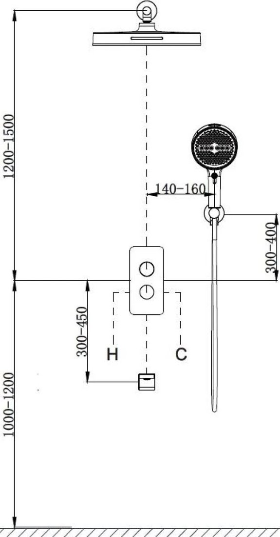 Душевая система Vincea Domus VSFW-5DM1CH