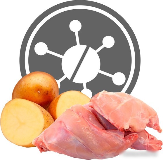 Сухой корм для собак Exclusion Monoprotein Vet Diet Hypoallergenic Medium&Large Breed Rabbit&Potato (для средних и крупных пород с кроликом и картофелем) 2 кг