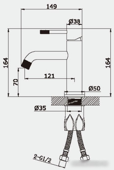 Смеситель Vieir 402511-G