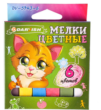 Мел канцелярский Darvish DV-5743-6