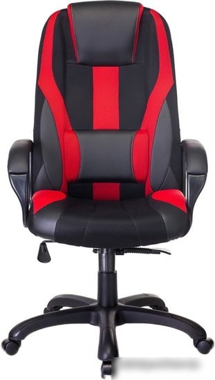 Кресло Бюрократ VIKING-9/BL+RED (черный/красный)