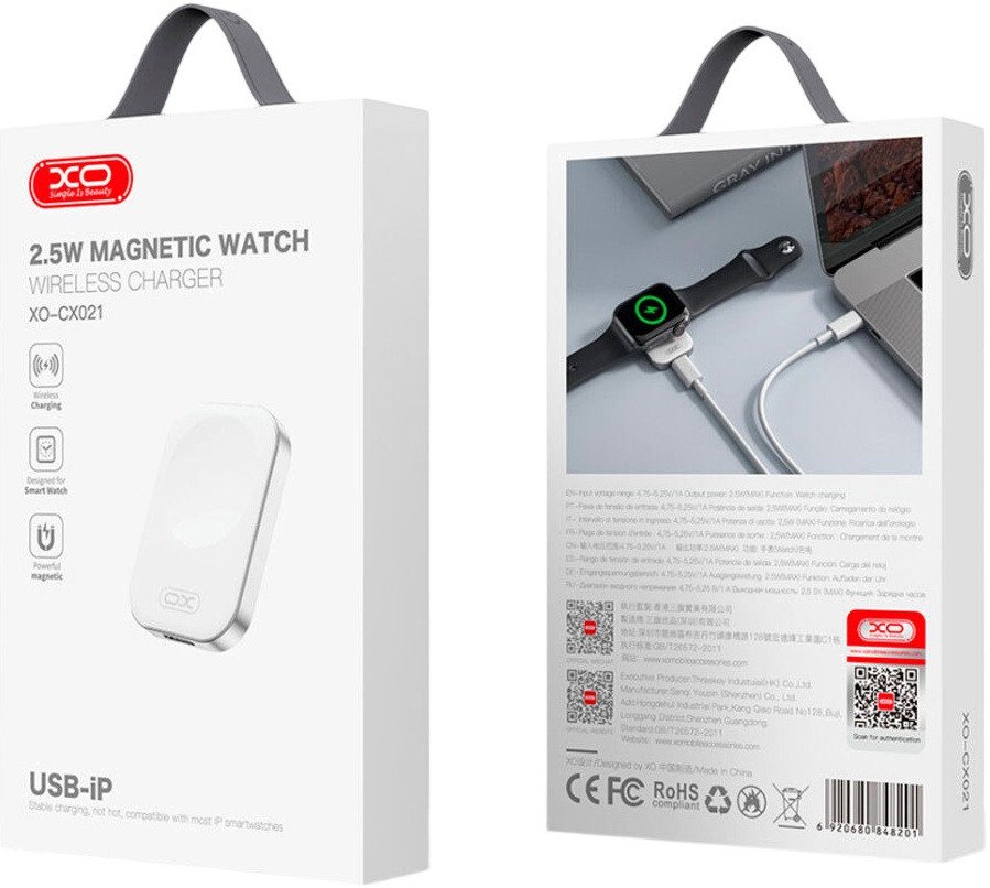Беспроводное зарядное XO CX021 2.5W (белый)