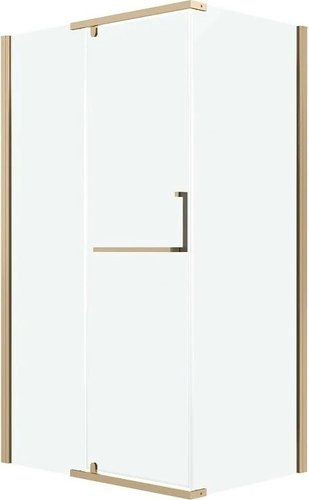 Душевой уголок Grossman Pragma 100x80x195 120.K33.03.1080.32.00 (золото сатин/стекло прозрачное)