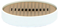 Мыльница Primanova Lenox M-E32-01-A (белый/золото)