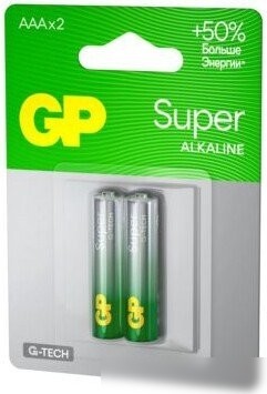 Батарейка GP Super G-Tech LR03/24AA21-2CRSBC2