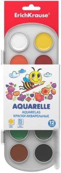Акварельная краска Erich Krause 50579 (12 цв.) Акварельная краска Erich Krause 50579 (12 цв.)