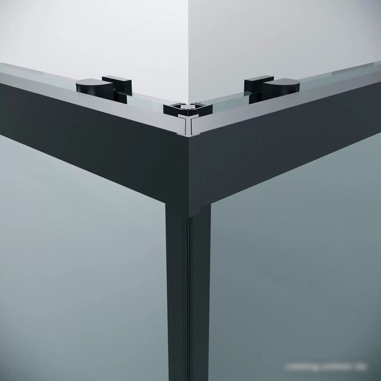 Душевой уголок Grossman Cosmo 100x100x195 300.K33.02.1010.21.00 (черный матовый/прозрачное стекло)